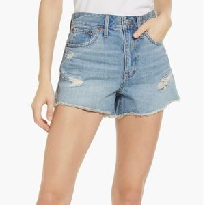 Madewell Relaxed Distressed Denim Short